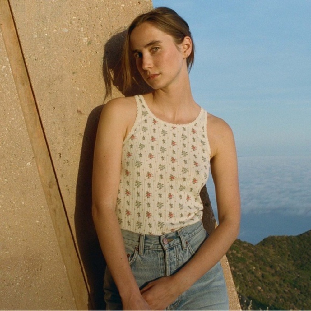 Doen seine tank in sun drenched floral
